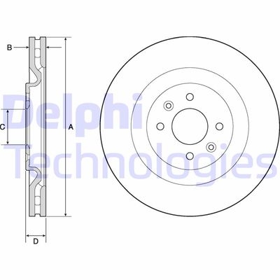 Bromsskiva DELPHI BG4689C