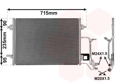 VAN WEZEL 03005140 Радиатор кондиционера  для VW PASSAT (Фольцваген Пассат)