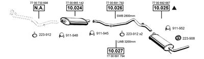 Układ wydechowy ASMET RE105560