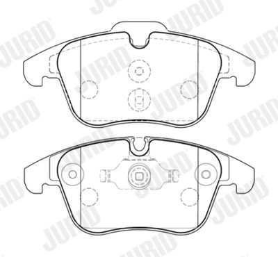 Комплект тормозных колодок, дисковый тормоз JURID 574009J для JAGUAR XE