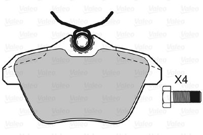 Brake Pad Set, disc brake 598581