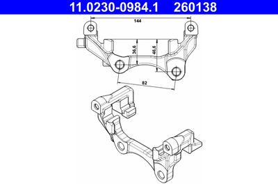 ATE Halter, Bremssattel