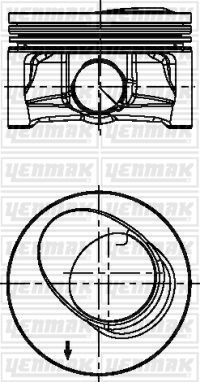 YENMAK 31-03959-000 Поршень  для AUDI A3 (Ауди А3)