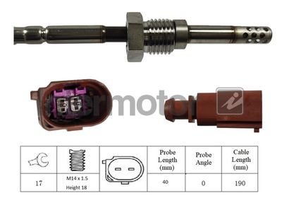 Sensor, exhaust gas temperature Intermotor 27278