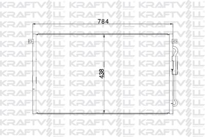 Конденсатор, кондиционер KRAFTVOLL GERMANY 08060145 для CHRYSLER VOYAGER