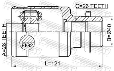 Joint Kit, drive shaft 0711-AZG413RH