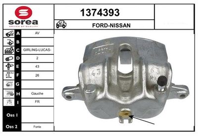 BREMSSATTEL SNRA 1374393