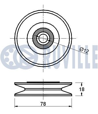 ROLA GHIDARE/CONDUCERE CUREA TRANSMISIE RUVILLE 540997 1