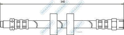 APEC Brake Hose BHO4016