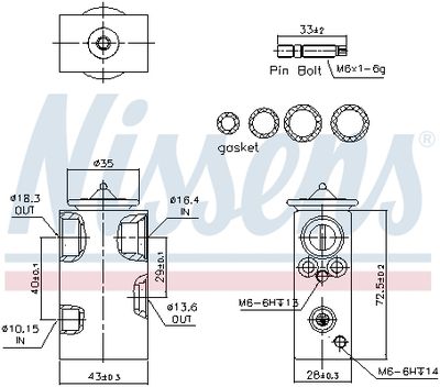 SUPAPA EXPANSIUNE CLIMA NISSENS 999344 5