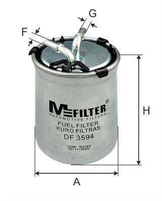 Топливный фильтр MFILTER DF 3594 для VW XL1