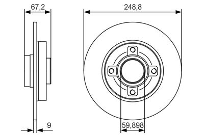 DISC FRANA BOSCH 0986479S42