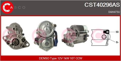 Стартер CASCO CST40296AS для DAIHATSU CHARADE