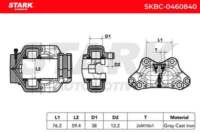 спирачен апарат STARK SKBC-0460840