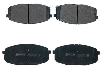 комплект спирачно феродо, дискови спирачки STELLOX 1506 000B-SX