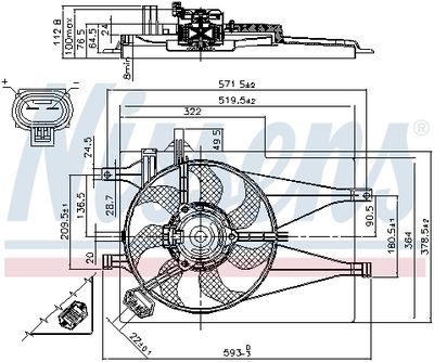 VENTILATOR RADIATOR NISSENS 85435 5