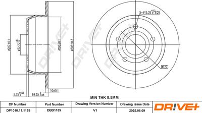 DISC FRANA DR!VE+ DP1010111189