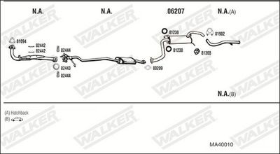 Изпускателна система WALKER MA40010