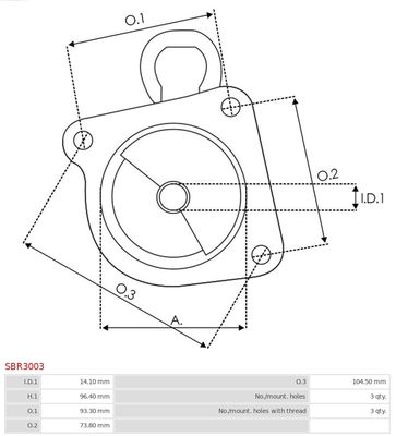 Starter Lid, carburettor SBR3003