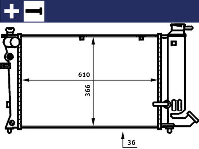 Radiateur - CR170000S - MAHLE