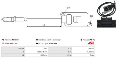SENZOR NOX INJECTIE ADITIV AS-PL NOX9284 2