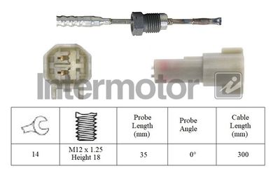 Sensor, exhaust gas temperature Intermotor 27420