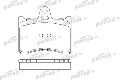 Комплект тормозных колодок, дисковый тормоз PATRON PBP1070 для CITROËN XANTIA