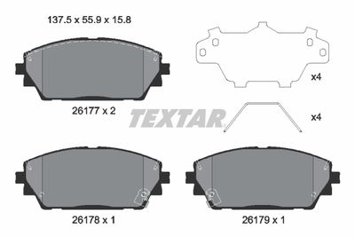 Brake Pad Set, disc brake 2617701