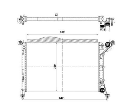 RADIATOR RACIRE MOTOR NRF 53969 4
