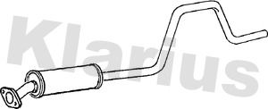 KLARIUS 260840 Глушитель выхлопных газов  для LAND ROVER FREELANDER I Soft Top (L314) 1.8 i 16V 4x4