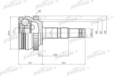 PATRON PCV1400 ШРУС 