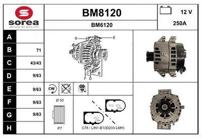 GENERATOR SNRA BM8120