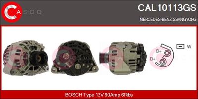 Генератор CASCO CAL10113GS для SSANGYONG MUSSO
