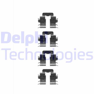 Комплектующие, колодки дискового тормоза DELPHI LX0345 для NISSAN MICRA