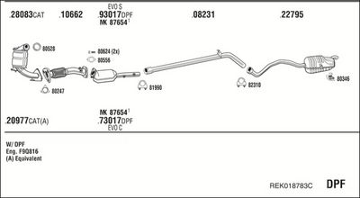 SISTEM DE ESAPAMENT WALKER REK018783C