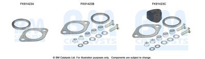 Монтажный комплект, катализатор BM CATALYSTS FK91423 для OPEL FRONTERA