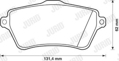 Brake Pad Set, disc brake 573102JC