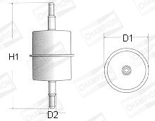 Топливный фильтр CHAMPION L101/606 для VW 412