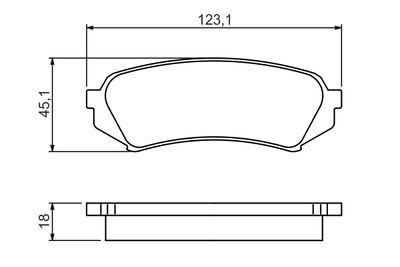 Brake Pad Set, disc brake 0 986 424 641