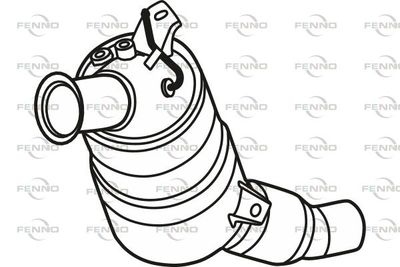 Filtr sadzy / filtr cząstek stałych, układ wydechowy FENNO 18307810164