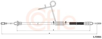 CABLU FRANA DE PARCARE