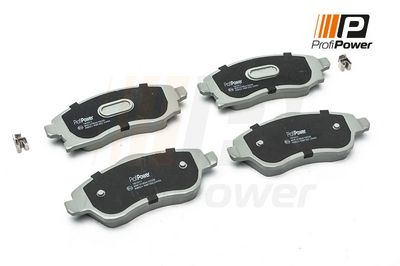 stabdžių trinkelių rinkinys, diskinis stabdys 1B1011 ProfiPower