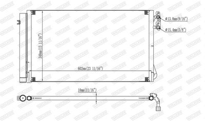 KONDENSATOR KLIMAANLAGE WALKER WCD00145 6