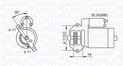 стартер MAGNETI MARELLI 063280031010