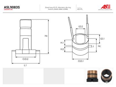 Klzný krúžok, generátor AS-PL ASL9083S