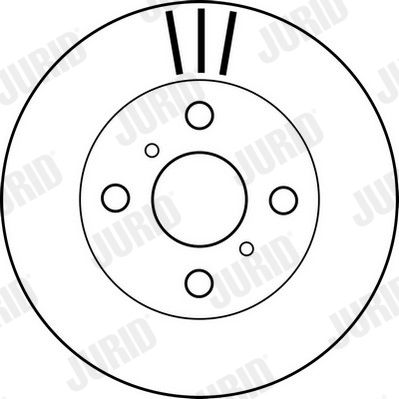 JURID 562169J Тормозные диски  для TOYOTA PLATZ (Тойота Платз)
