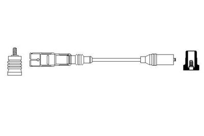 Провод зажигания BOSCH 0 356 912 882 для VW LT