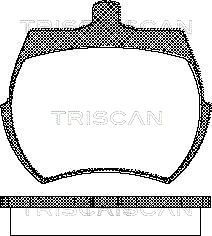 Комплект тормозных колодок, дисковый тормоз TRISCAN 8110 17019 для ROVER MINI