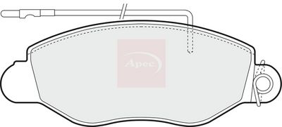 APEC Brake Pad Set, disc brake PAD1300