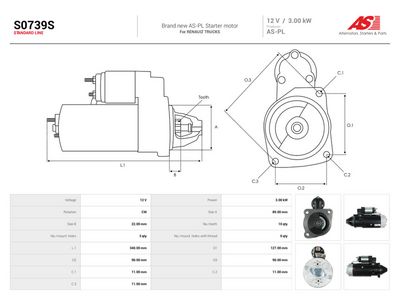 Startér AS-PL S0739S